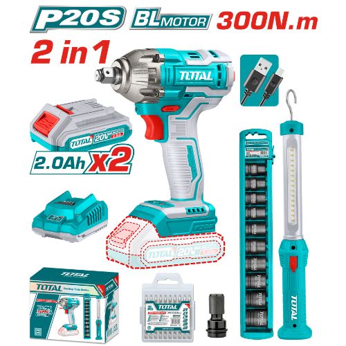 Total Tools Cordless 2 pcs Combo Kit (TOSLI231004)