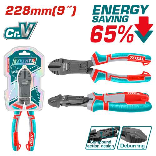 Total Tools Compound action diagonal cutting pliers (THTC530906)