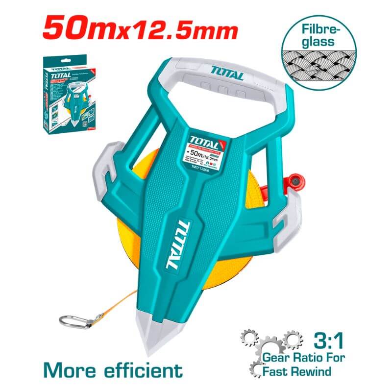 Total Tools Fibreglass Measuring Tape (TMTF13506)
