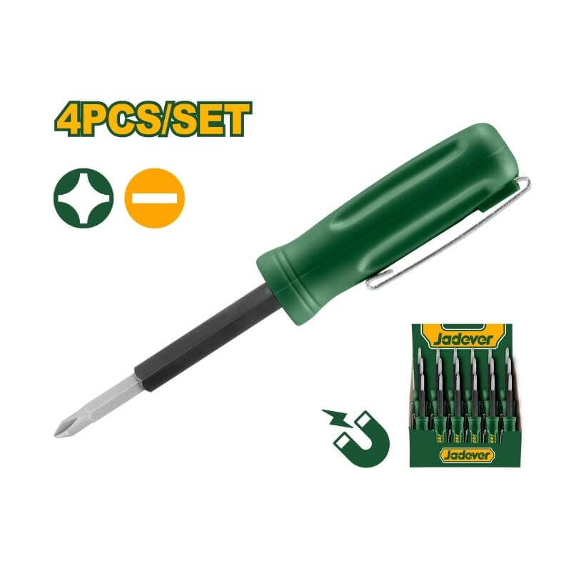 Jadever 4-In-1 Pocket pen-shape screwdriver (JDSS2J04)