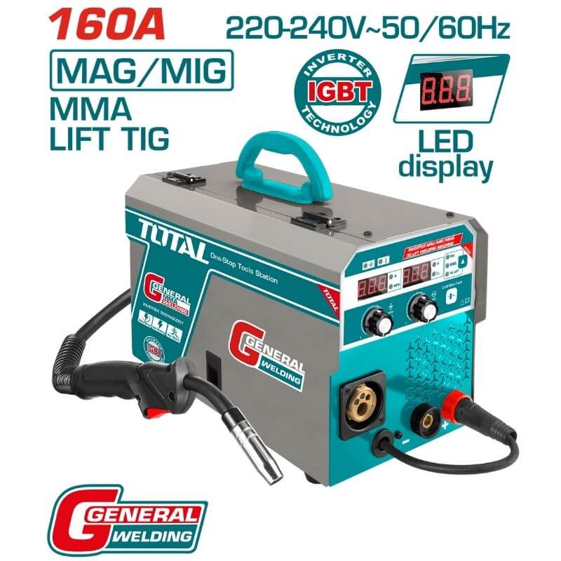 Total Tools Inverter MAG/MIG/MMA/TIG Lift Welding Machine (TMGT1601)