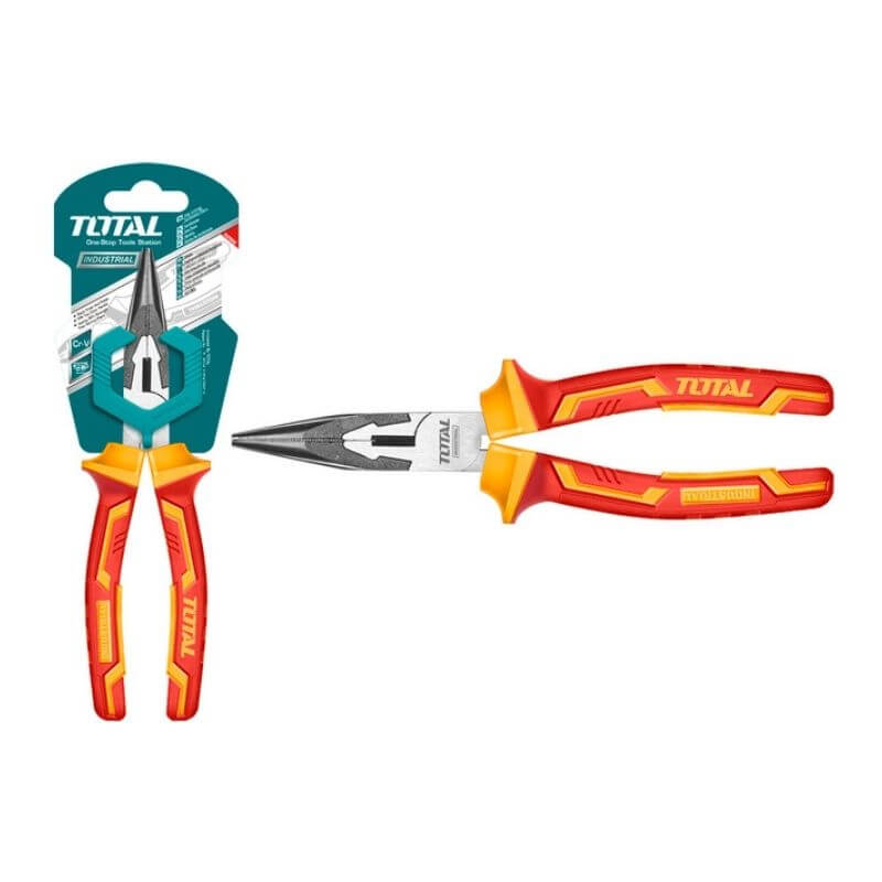 Total Tools INSULATED LONG NOSE PLIER 1000V 200mm (THTIP381)