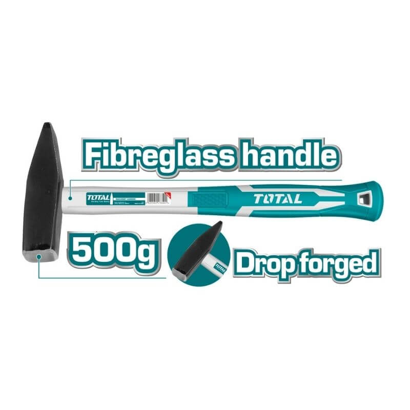 Total Tools MACHINIST HAMMER F/G HANDLE 500G (THT715006)