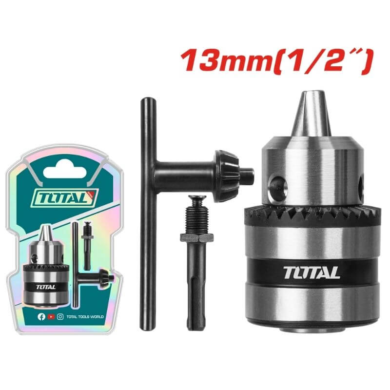 Total Tools 13mm Key Chuck with Adaptor (TAC451301.1)