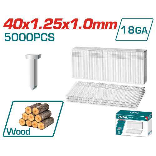 Total Tools 18 Gauge Brad Nail 40 mm (TAC918401)