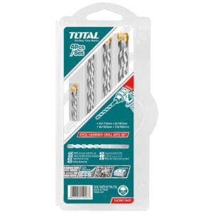 Total Tools 4PCS HAMMER DRILL BITS SET (TACSD1945)