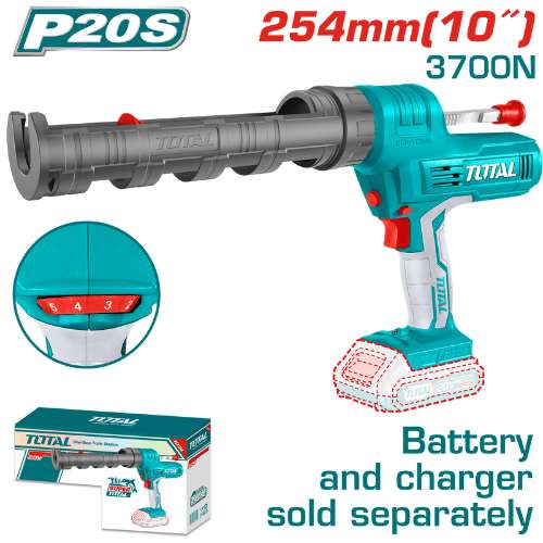 Total Tools Lithium-Ion Caulking Gun (TCGLI2001)