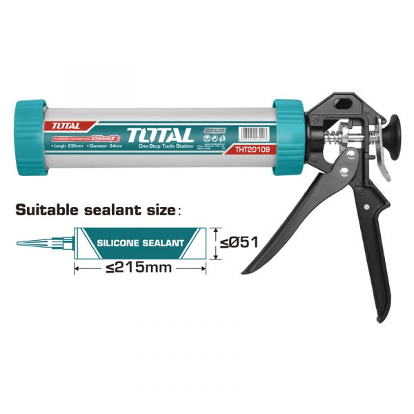 TOTAL TOOLS ALUMINIUM CAULKING GUN