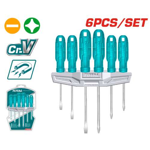 Total Tools 6 Pcs screwdriver set ( THTDC250601)