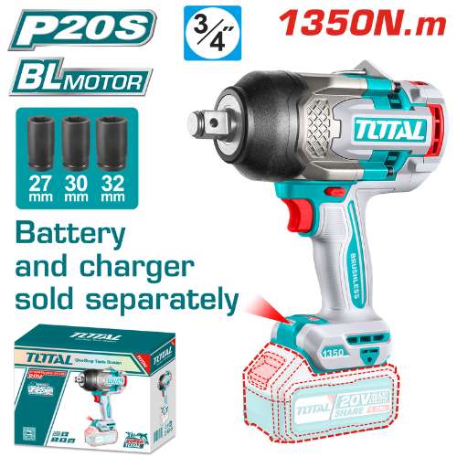 Total Tools Cordless impact wrench (TIWLI201351)