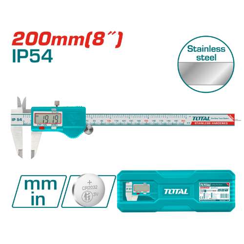Total Tools DIGITAL VERNIER CALIPER 200MM (TMT322006)
