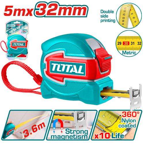 Total Tools Steel measuring tape (TMT80532M)