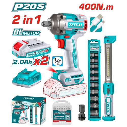 Total Tools Cordless 2 pcs combo kit (TOSLI23048)