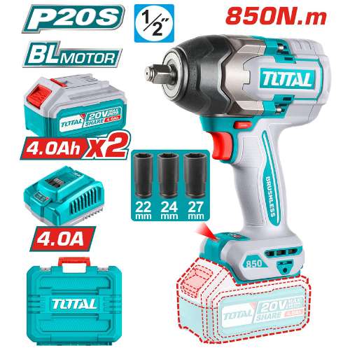 Total Tools Cordless impact wrench (TIWLI2085)