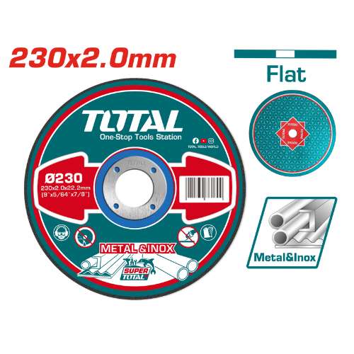 Total Tools Abrasive Metal Cutting Disc 230x2.0mm (TAC2202301)