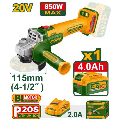 Jadever Cordless angle grinder (JDLAP5421)