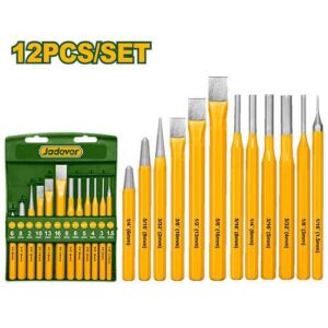 Jadever 12 Pcs Cold chisel and punch set (JDCC8312)