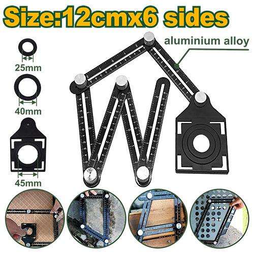 Jadever Adjustable six folding ruler (JDSR5601)