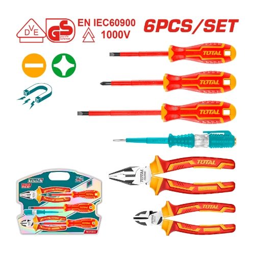 6 Pcs insulated hand tools set (THKIST3062)